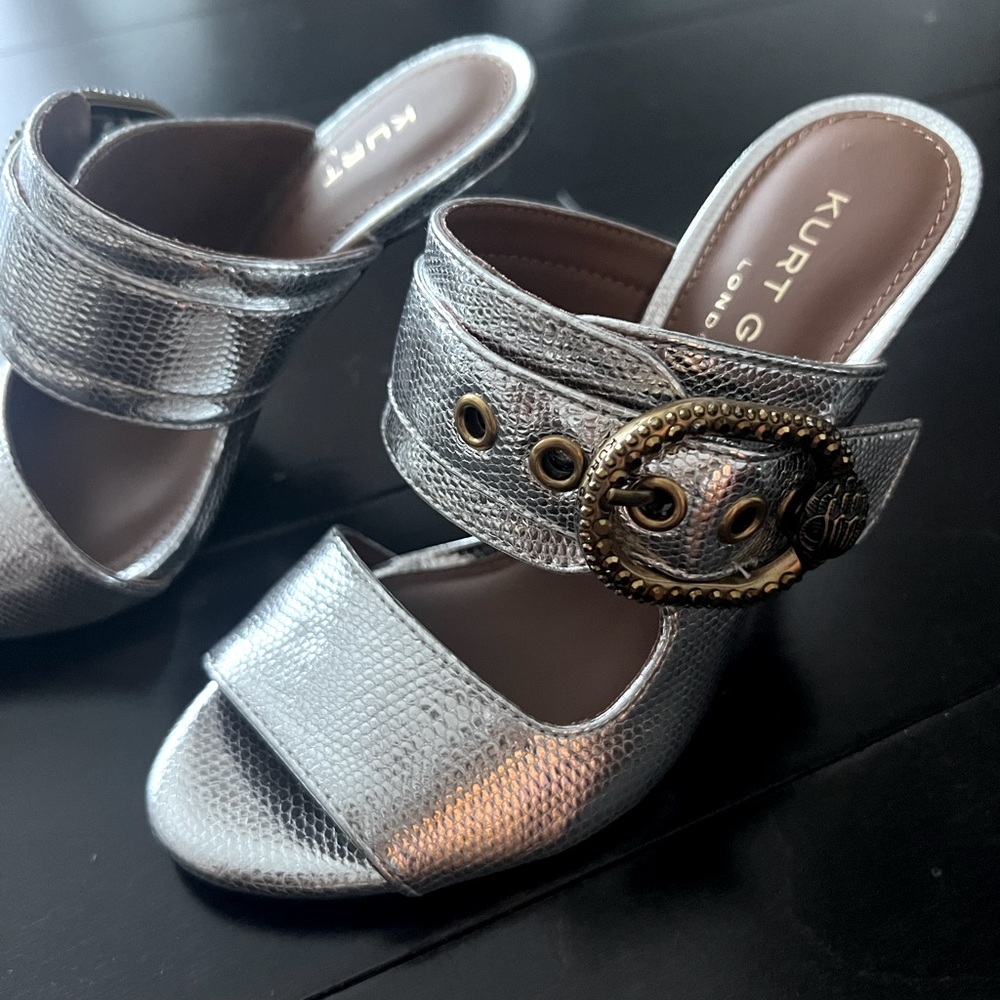 Kurt Geiger Silver mule sandal